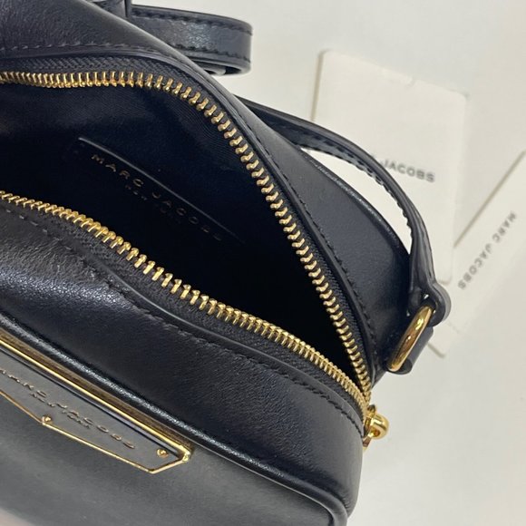 (new+tag) Marc Jacobs women leather crossbody black - Picture 10 of 14